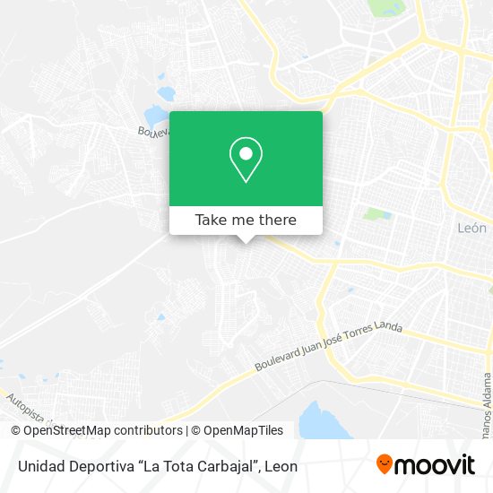 Unidad Deportiva “La Tota Carbajal” map