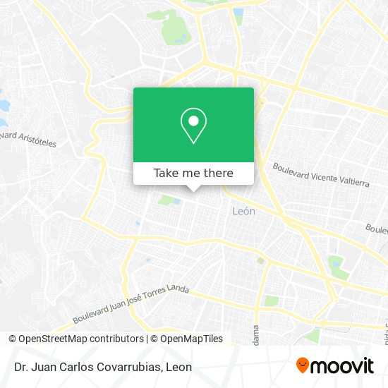 Dr. Juan Carlos Covarrubias map