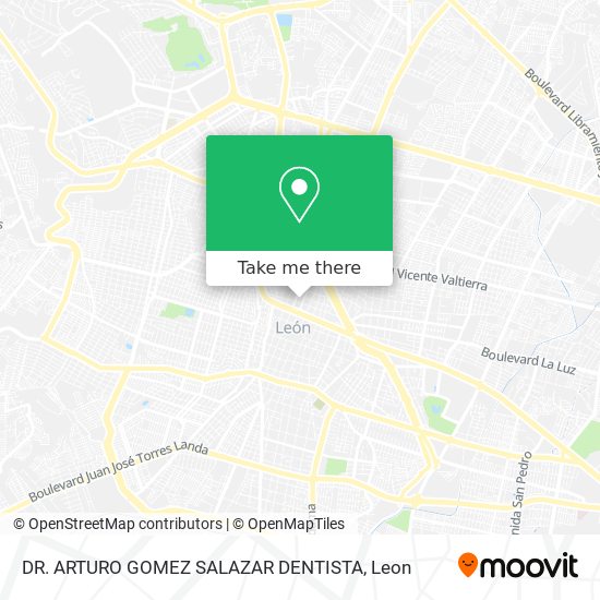 Mapa de DR. ARTURO GOMEZ SALAZAR DENTISTA