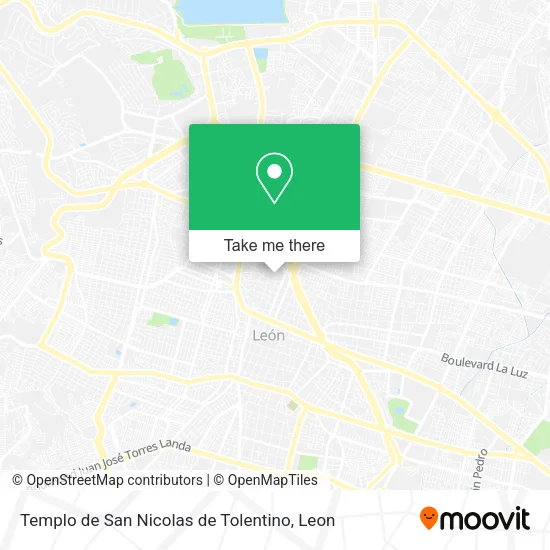 Mapa de Templo de San Nicolas de Tolentino