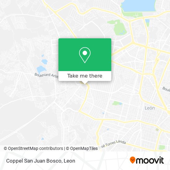 Coppel San Juan Bosco map