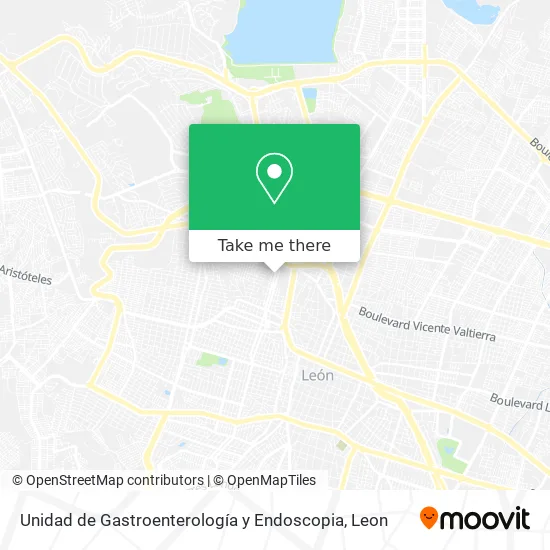 Mapa de Unidad de Gastroenterología y Endoscopia