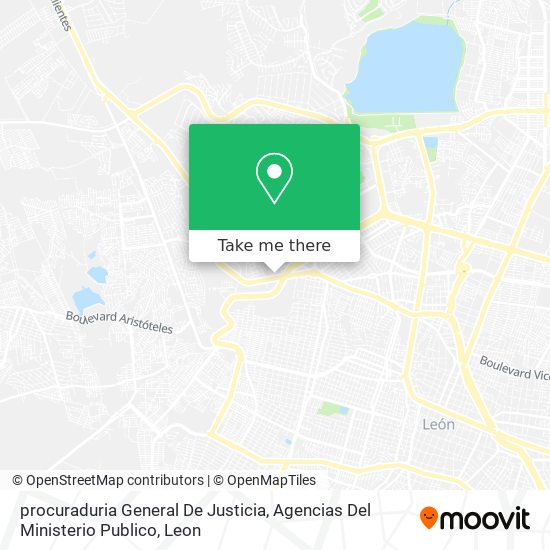 procuraduria General De Justicia, Agencias Del Ministerio Publico map