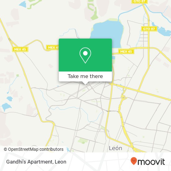 Gandhi's Apartment map