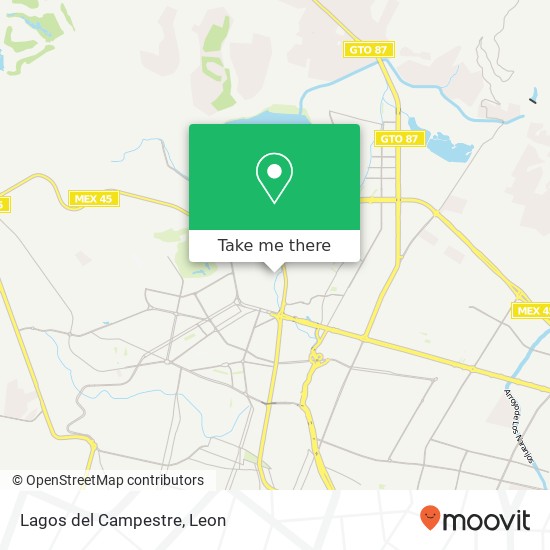 Lagos del Campestre map