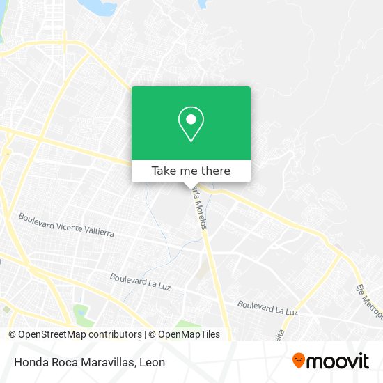 Honda Roca Maravillas map