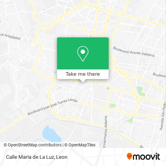 Mapa de Calle María de La Luz