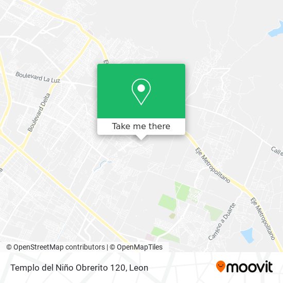 Mapa de Templo del Niño Obrerito 120