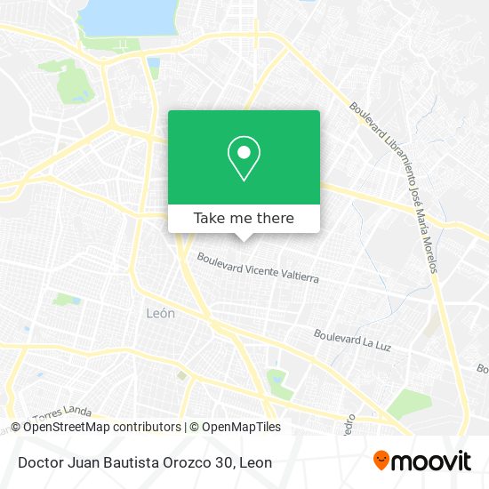 Doctor Juan Bautista Orozco 30 map