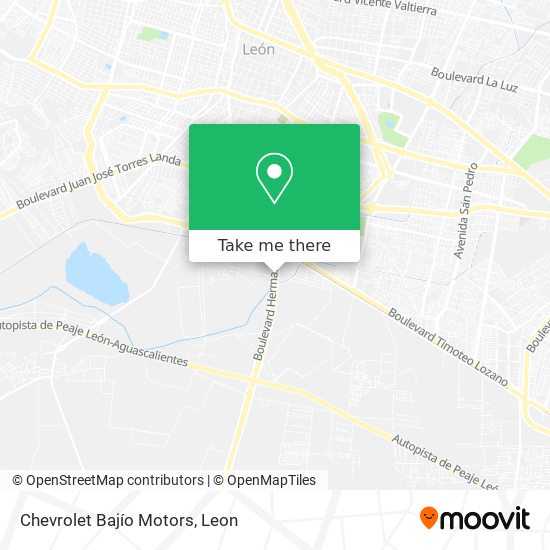 Chevrolet Bajío Motors map
