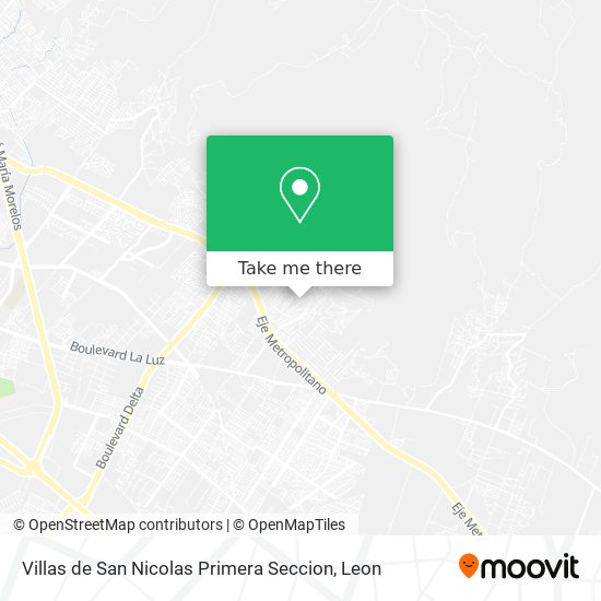 Mapa de Villas de San Nicolas Primera Seccion