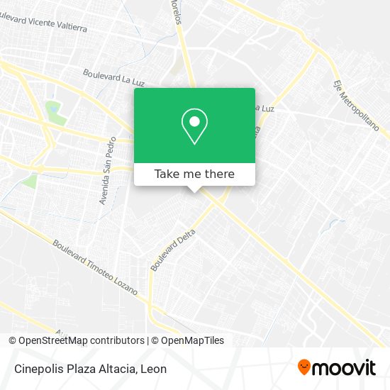 Mapa de Cinepolis Plaza Altacia