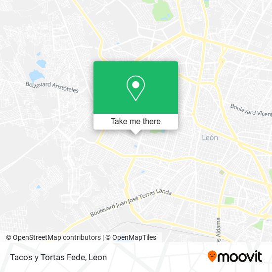 Mapa de Tacos y Tortas Fede