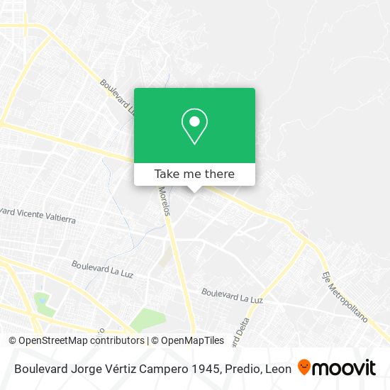 Mapa de Boulevard Jorge Vértiz Campero 1945, Predio