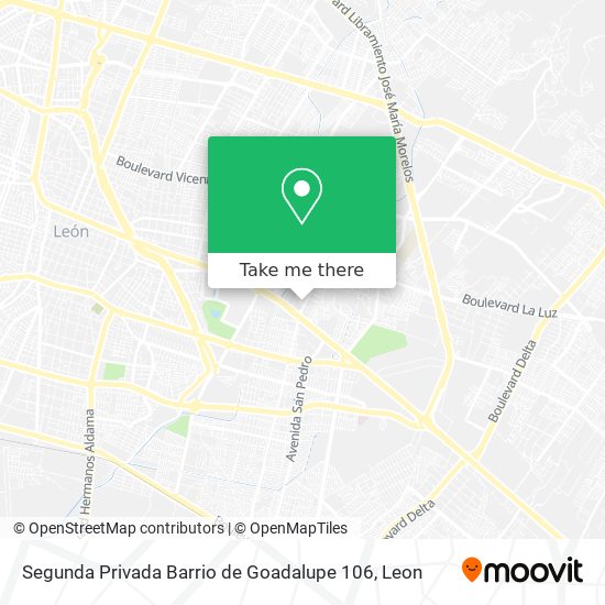 Segunda Privada Barrio de Goadalupe 106 map