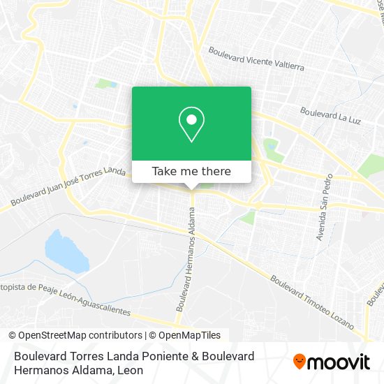 Boulevard Torres Landa Poniente & Boulevard Hermanos Aldama map