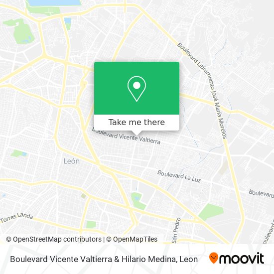 Mapa de Boulevard Vicente Valtierra & Hilario Medina
