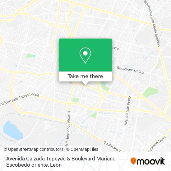 Mapa de Avenida Calzada Tepeyac & Boulevard Mariano Escobedo oriente