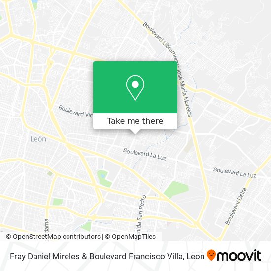 Fray Daniel Mireles & Boulevard Francisco Villa map