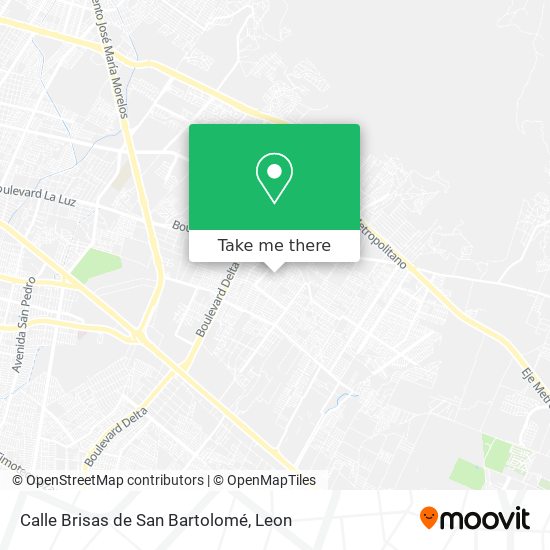 Mapa de Calle Brisas de San Bartolomé