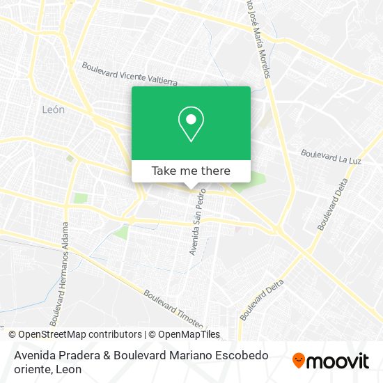 Avenida Pradera & Boulevard Mariano Escobedo oriente map