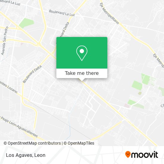 Los Agaves map