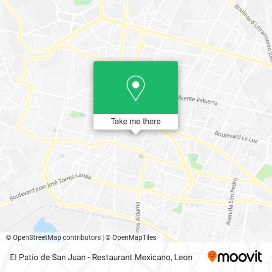 El Patio de San Juan - Restaurant Mexicano map