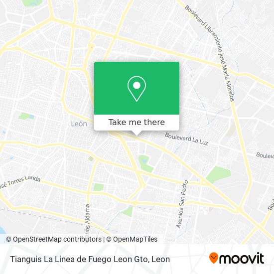 How to get to Tianguis La Linea de Fuego Leon Gto in León by Bus?