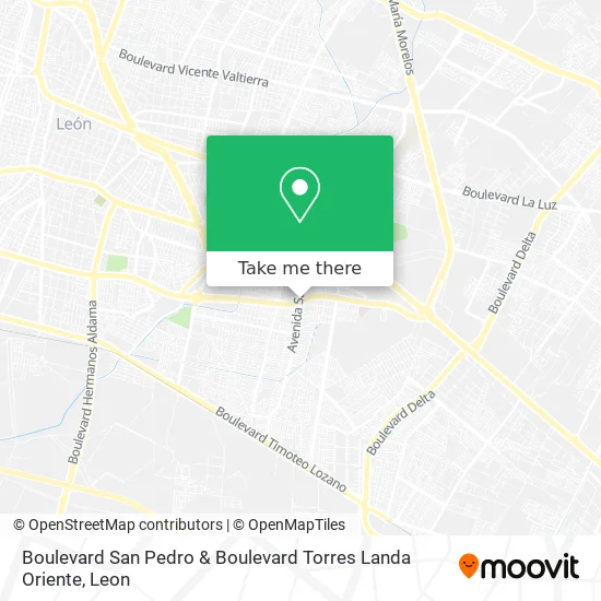 Mapa de Boulevard San Pedro & Boulevard Torres Landa Oriente