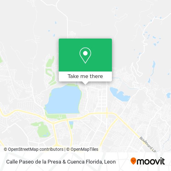 Mapa de Calle Paseo de la Presa & Cuenca Florida