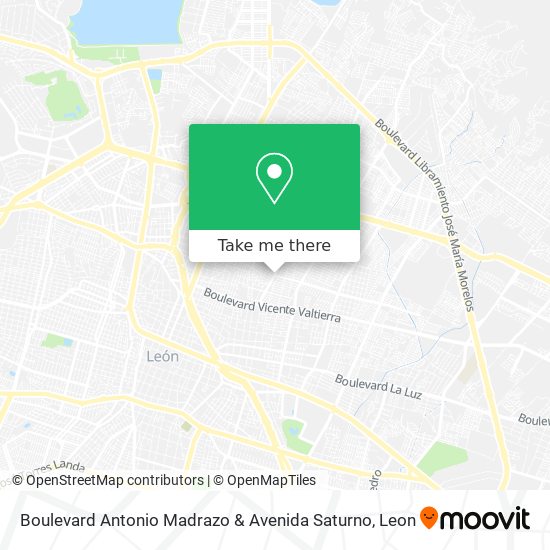 Boulevard Antonio Madrazo & Avenida Saturno map