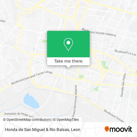 How to get to Honda de San Miguel & Río Balsas in León by Bus?