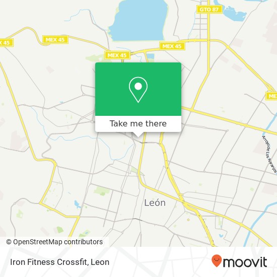 Mapa de Iron Fitness Crossfit