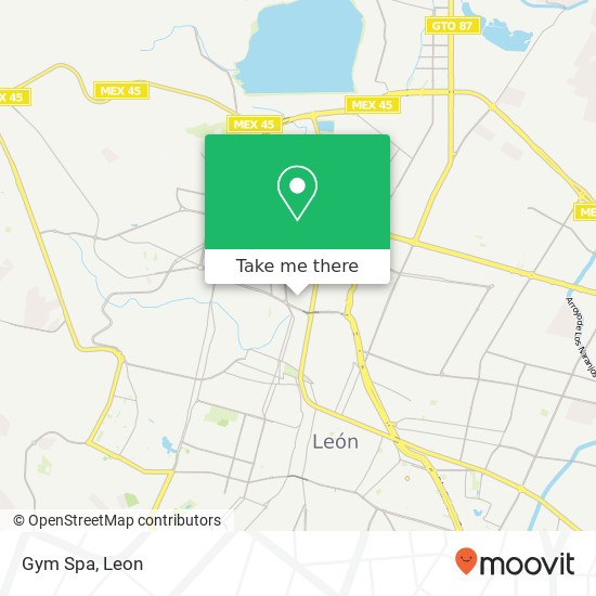 Mapa de Gym Spa