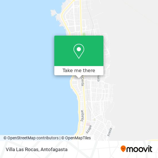 Villa Las Rocas map