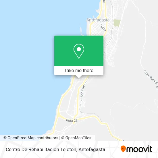 Centro De Rehabilitación Teletón map