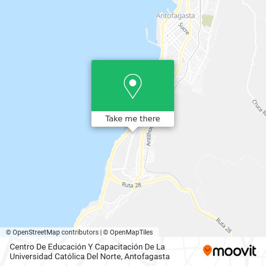 Centro De Educación Y Capacitación De La Universidad Católica Del Norte map