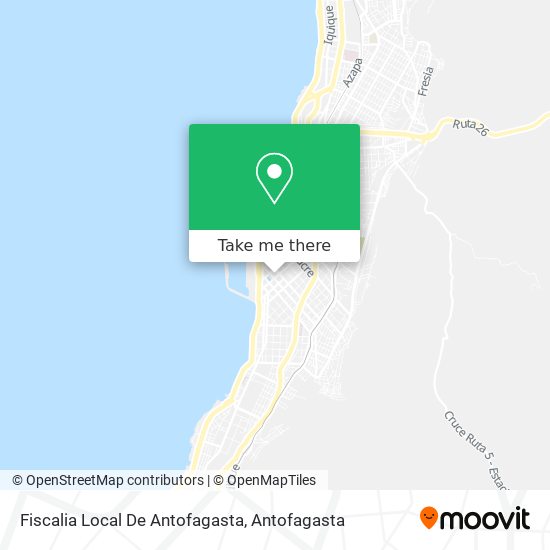 Mapa de Fiscalia Local De Antofagasta