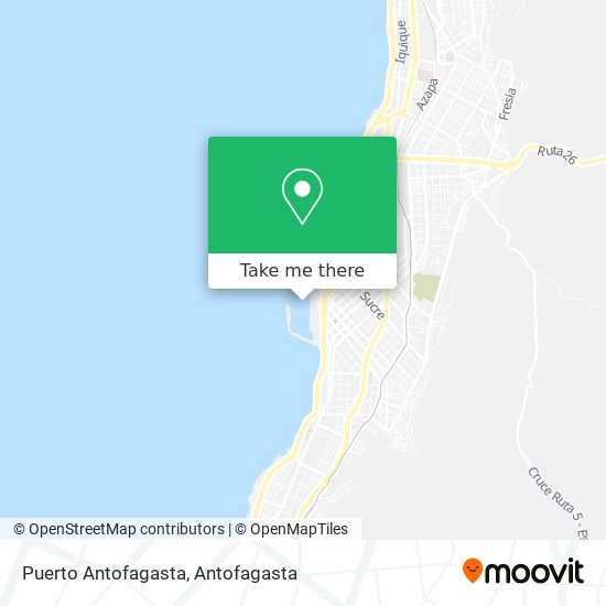 Mapa de Puerto Antofagasta