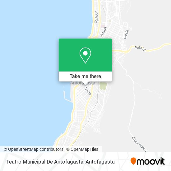 Mapa de Teatro Municipal De Antofagasta