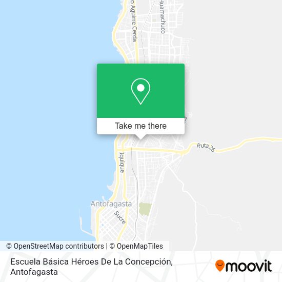 Mapa de Escuela Básica Héroes De La Concepción