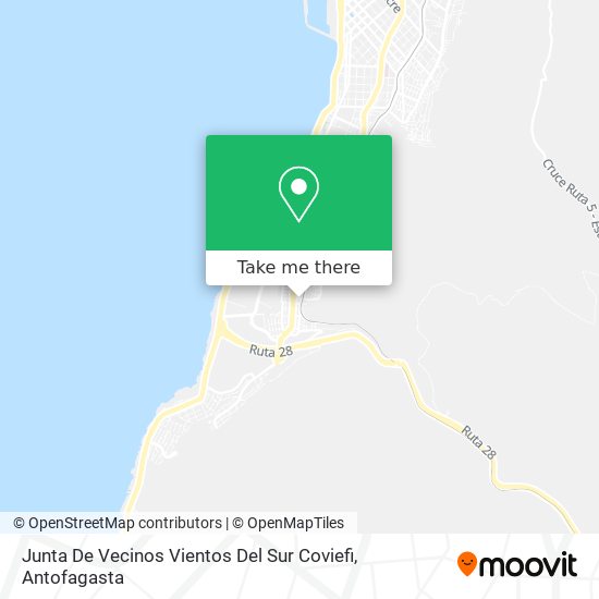 Junta De Vecinos Vientos Del Sur Coviefi map
