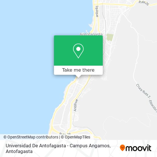 Universidad De Antofagasta - Campus Angamos map