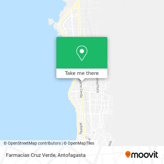 Farmacias Cruz Verde map