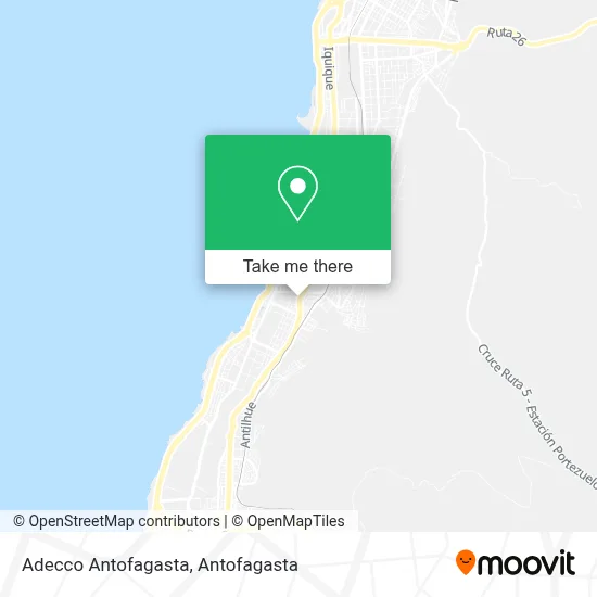 Mapa de Adecco Antofagasta
