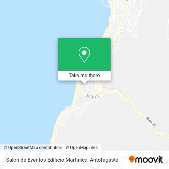 Mapa de Salón de Eventos Edificio Martinica