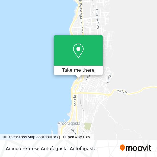 Arauco Express Antofagasta map