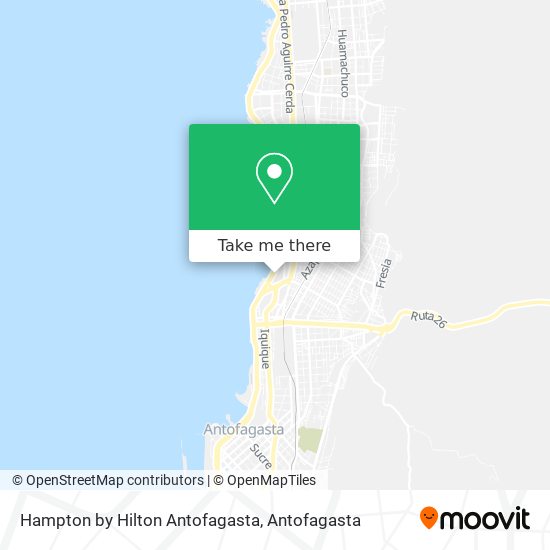 Hampton by Hilton Antofagasta map