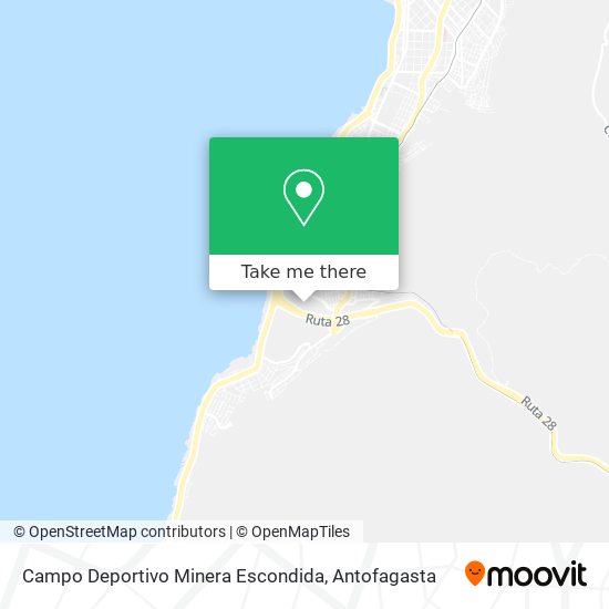 Mapa de Campo Deportivo Minera Escondida