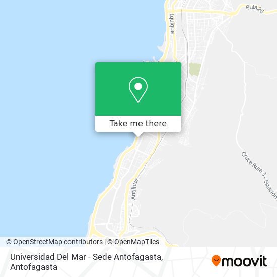 Universidad Del Mar - Sede Antofagasta map